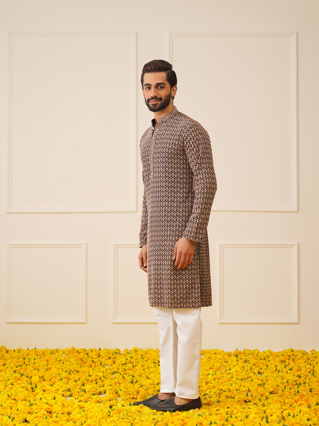Sequin Embroidered Pure Cotton Kurtas