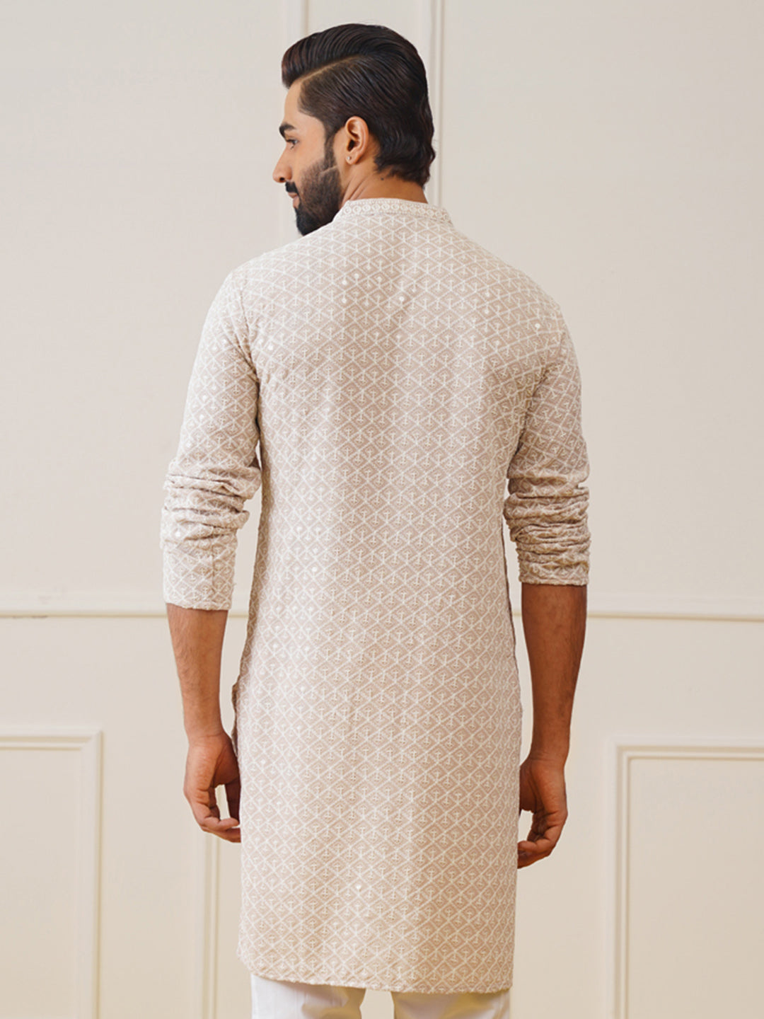Sequin Embroidered Pure Cotton Kurtas