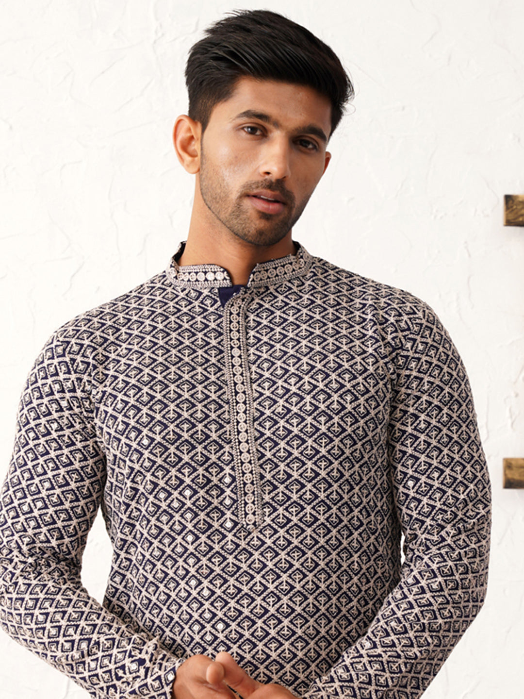 Sequin Embroidered Pure Cotton Kurtas
