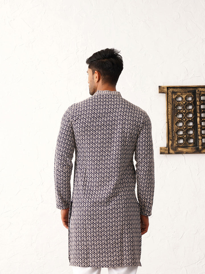 Sequin Embroidered Pure Cotton Kurtas