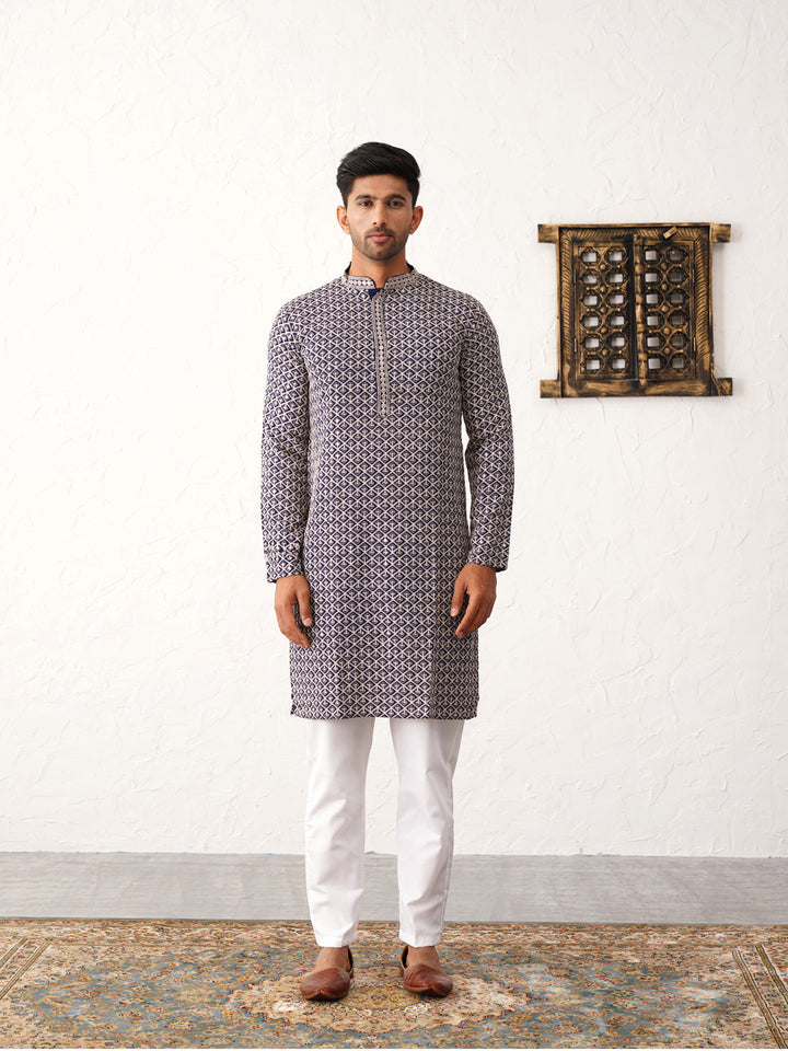 Sequin Embroidered Pure Cotton Kurtas