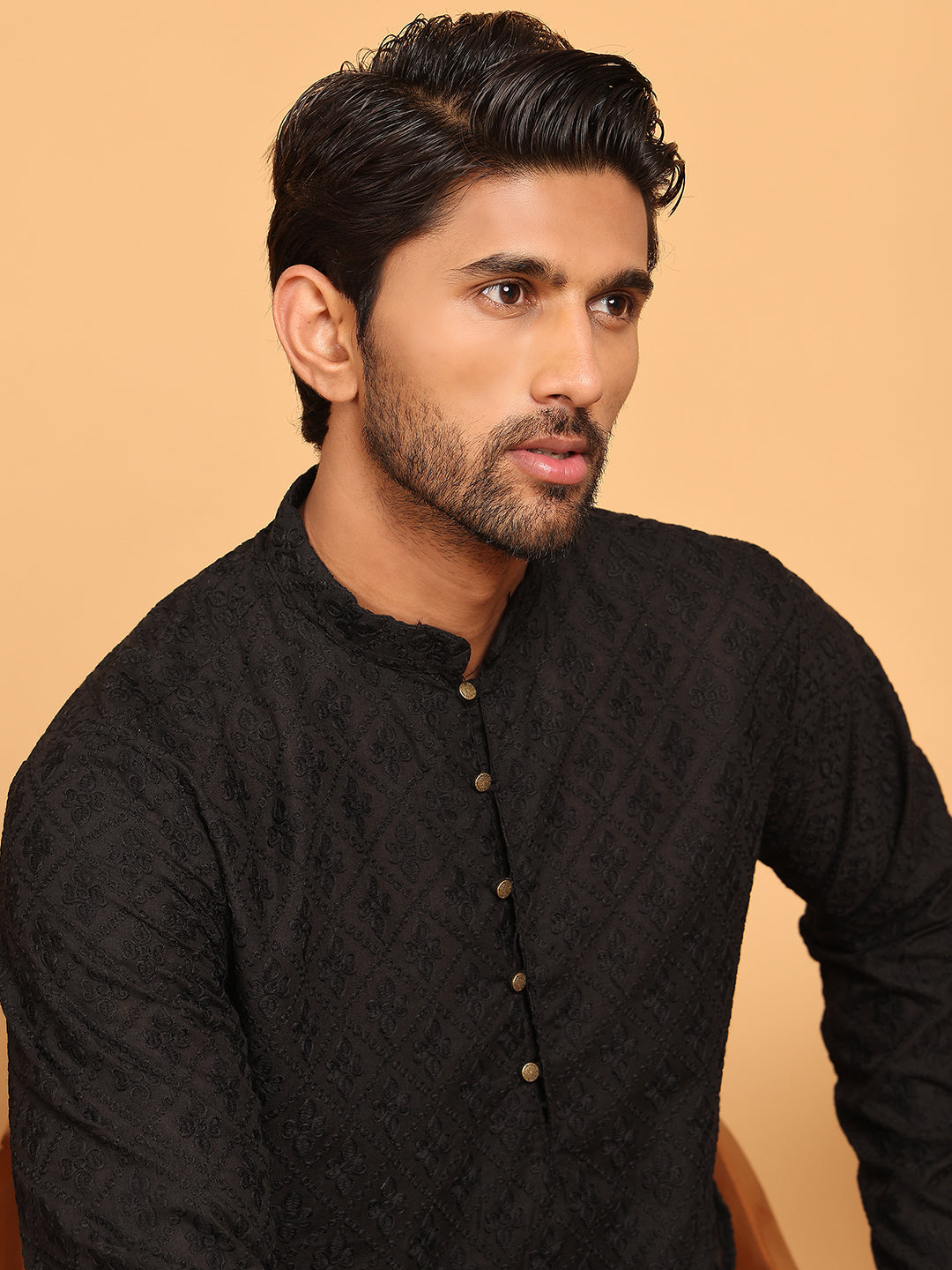 Embroidered Cotton Kurtas For Men