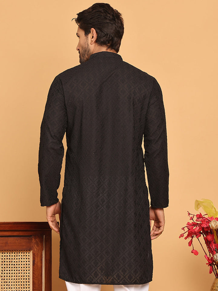 Embroidered Cotton Kurtas For Men