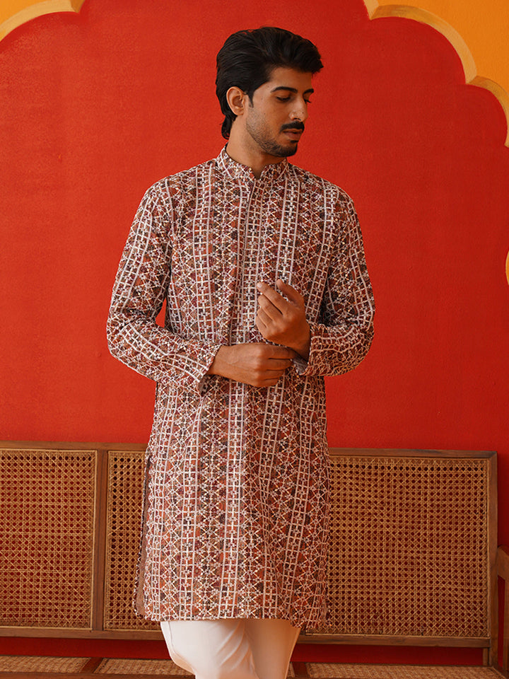 Embroidered &amp; Printed Kurtas For Men