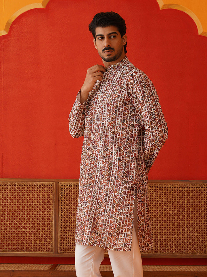 Embroidered &amp; Printed Kurtas For Men