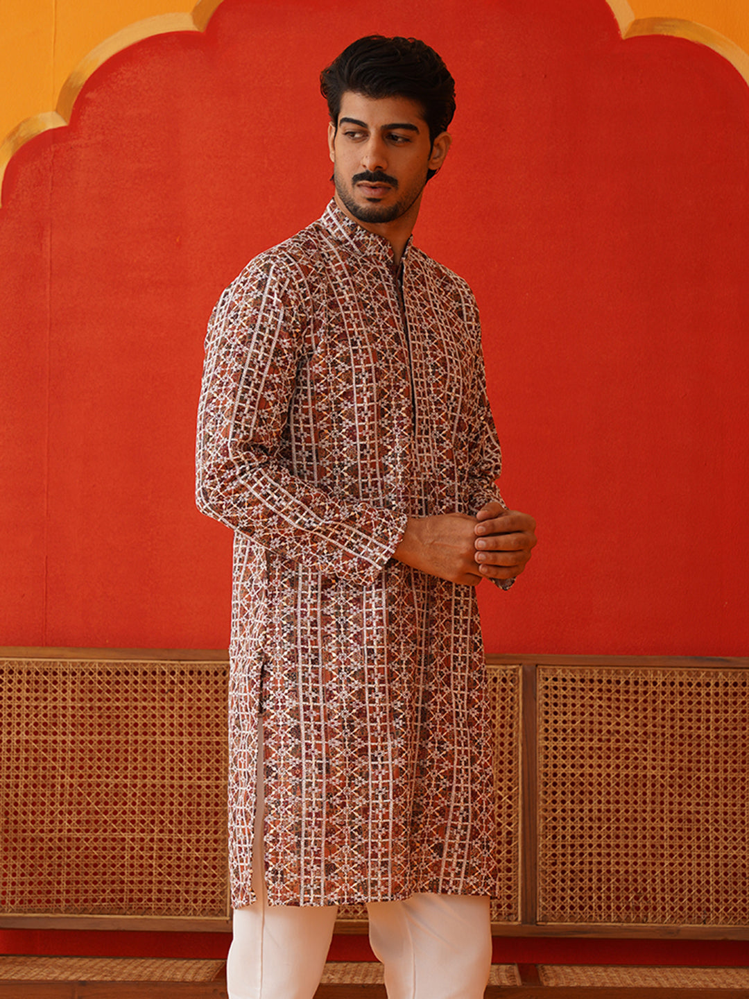 Embroidered &amp; Printed Kurtas For Men