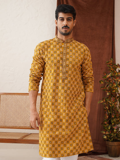 Embroidered Kurtas For Men