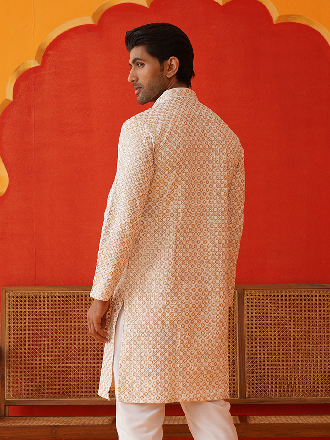Sequins &amp; Embroidered Kurtas For Men