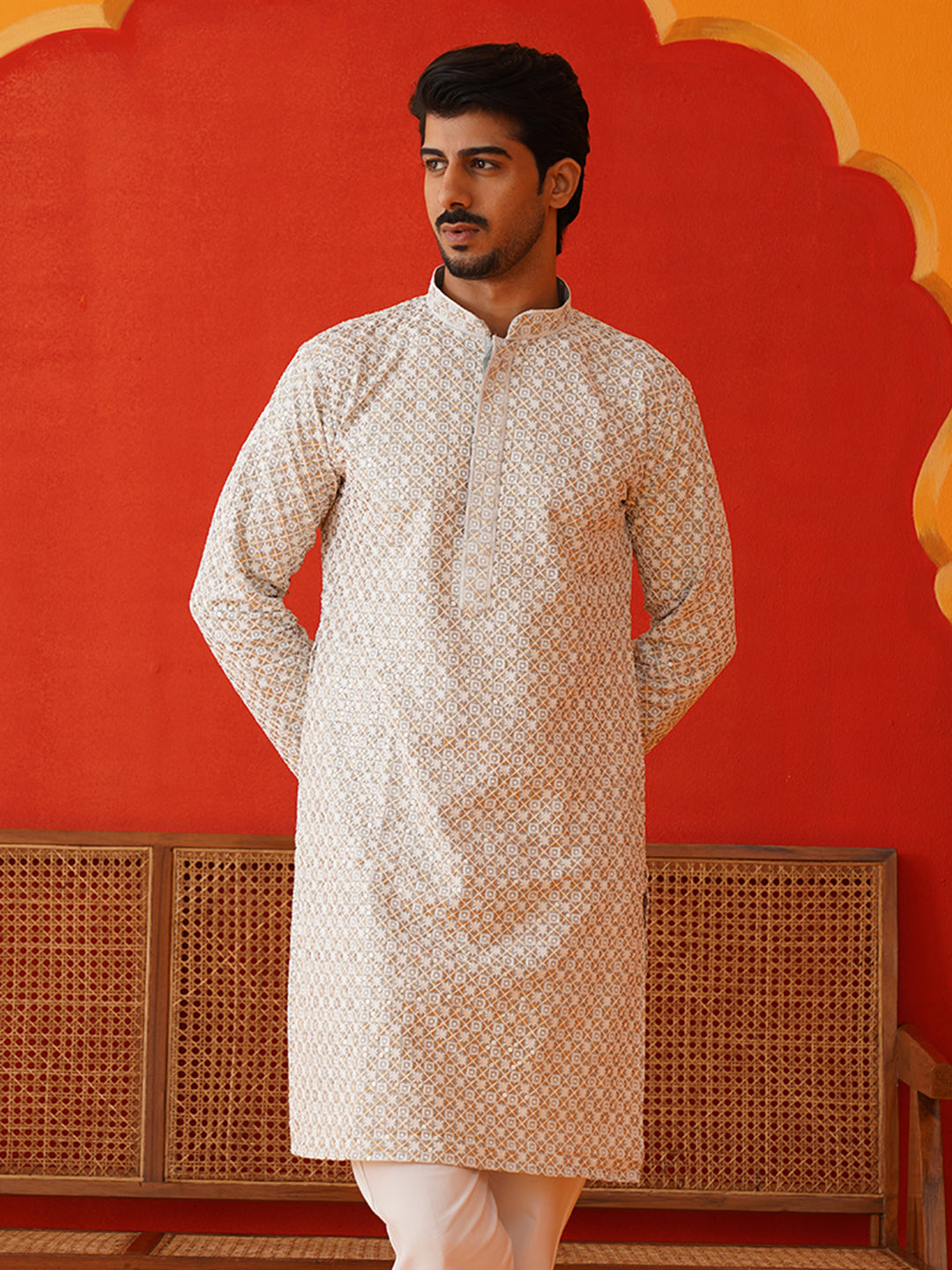 Sequins & Embroidered Kurtas For Men