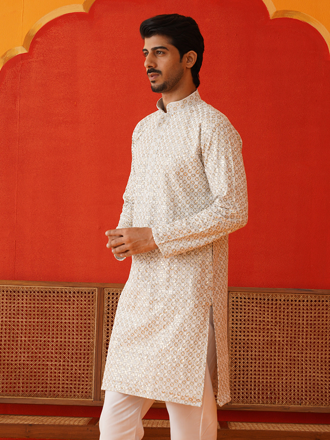 Sequins & Embroidered Kurtas For Men