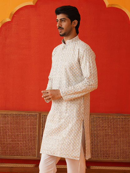 Sequins & Embroidered Kurtas For Men
