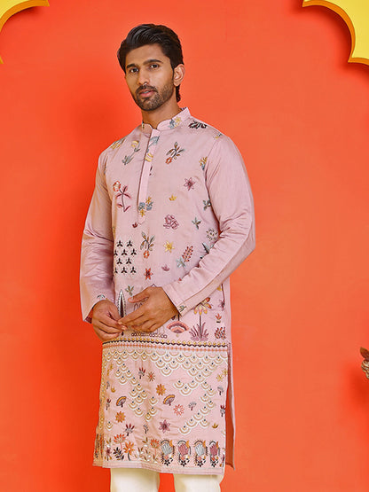 Floral Embroidered And Sequins Kurtas