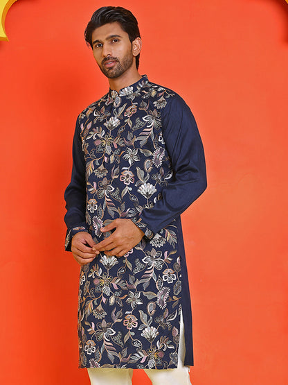 Embroidered Straight Kurtas  For Men