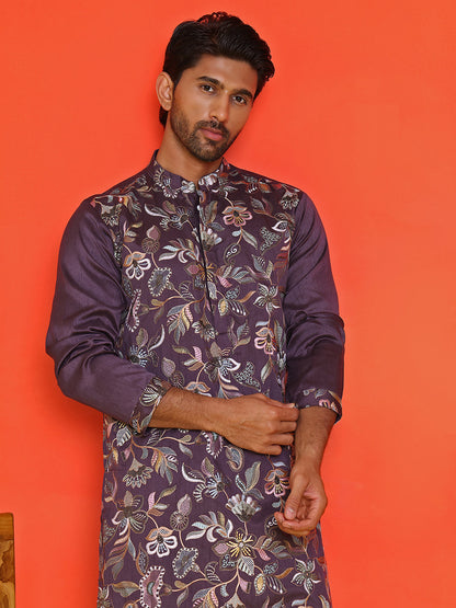 Embroidered Straight Kurtas  For Men