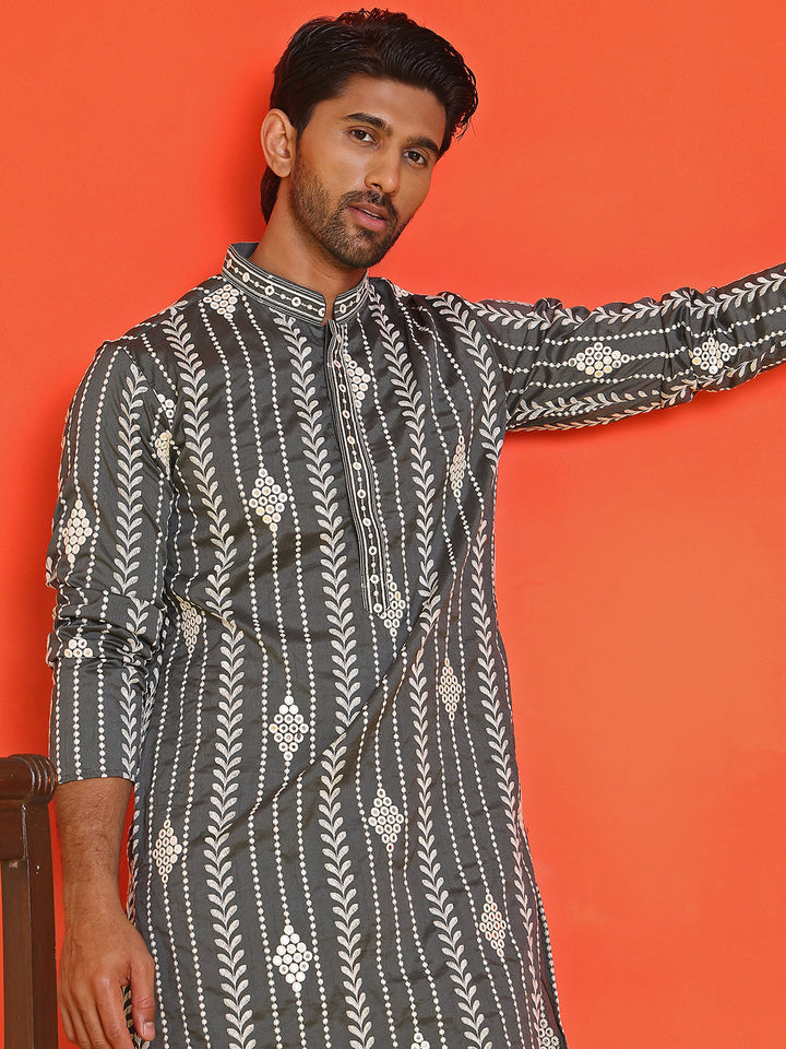 Embroidery And Mirror Work Straight Kurtas.