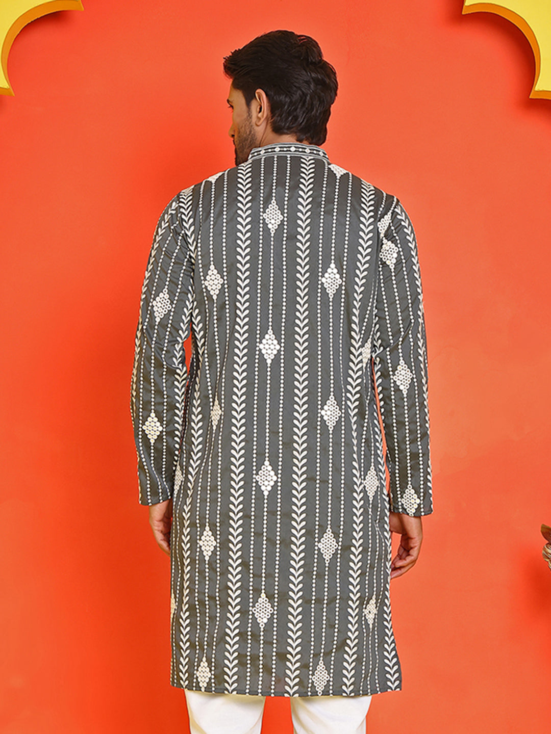 Embroidery And Mirror Work Straight Kurtas.