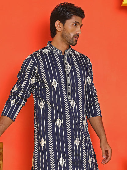 Embroidery And Mirror Work Straight Kurtas.