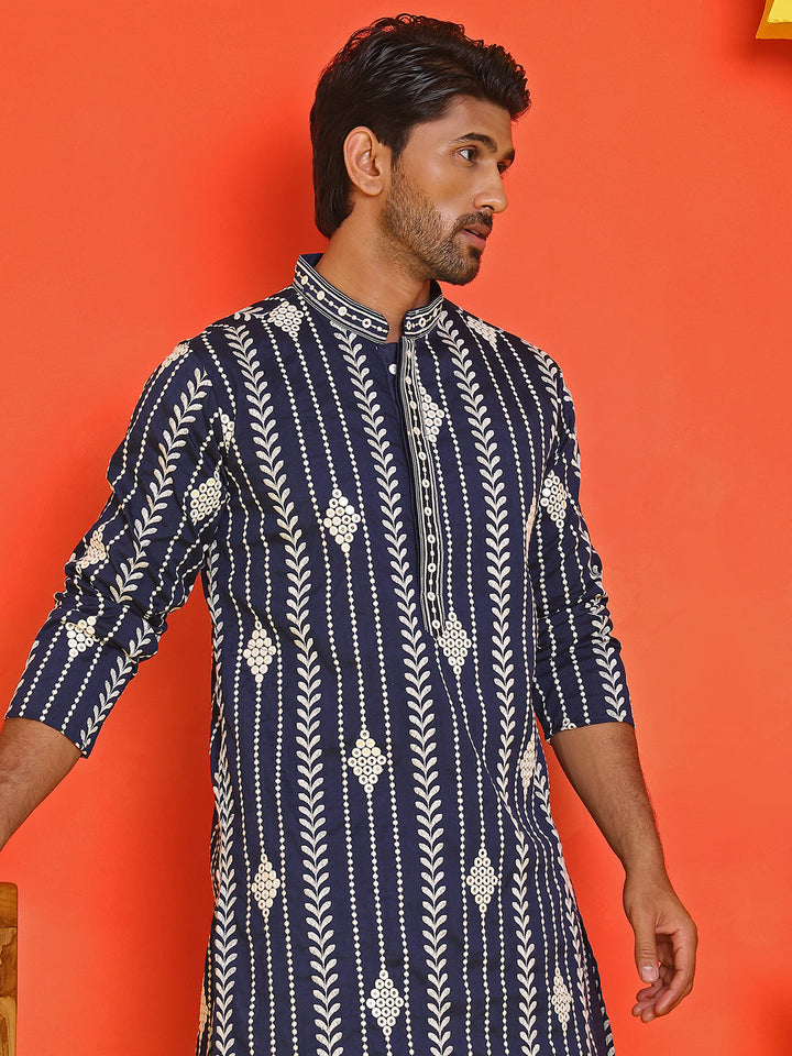Embroidery And Mirror Work Straight Kurtas.