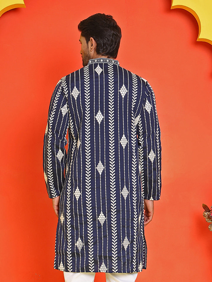 Embroidery And Mirror Work Straight Kurtas.