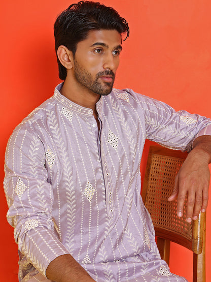 Embroidery And Mirror Work Straight Kurtas.
