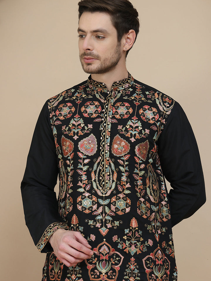 Floral Embroidered Straight Kurtas