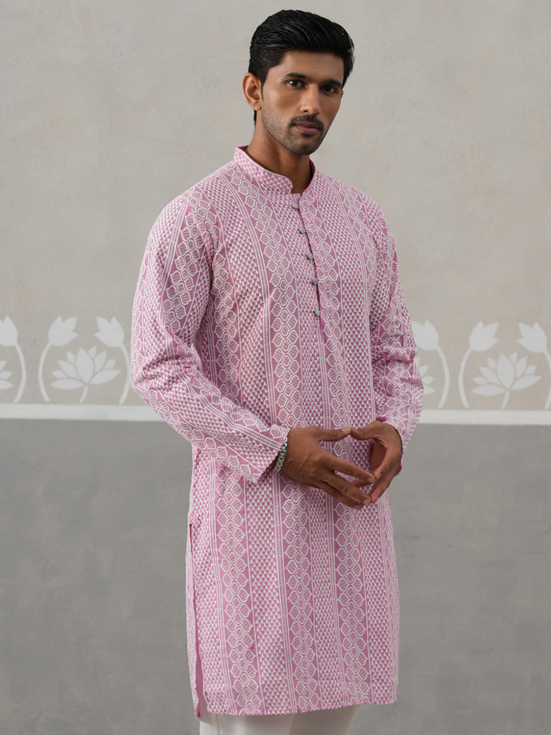 Embroidered Cotton Kurta