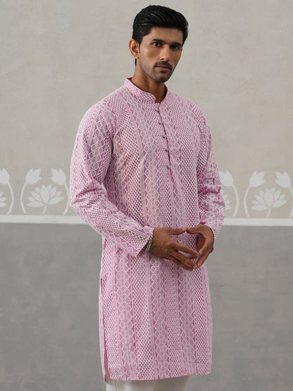 Embroidered Cotton Kurta
