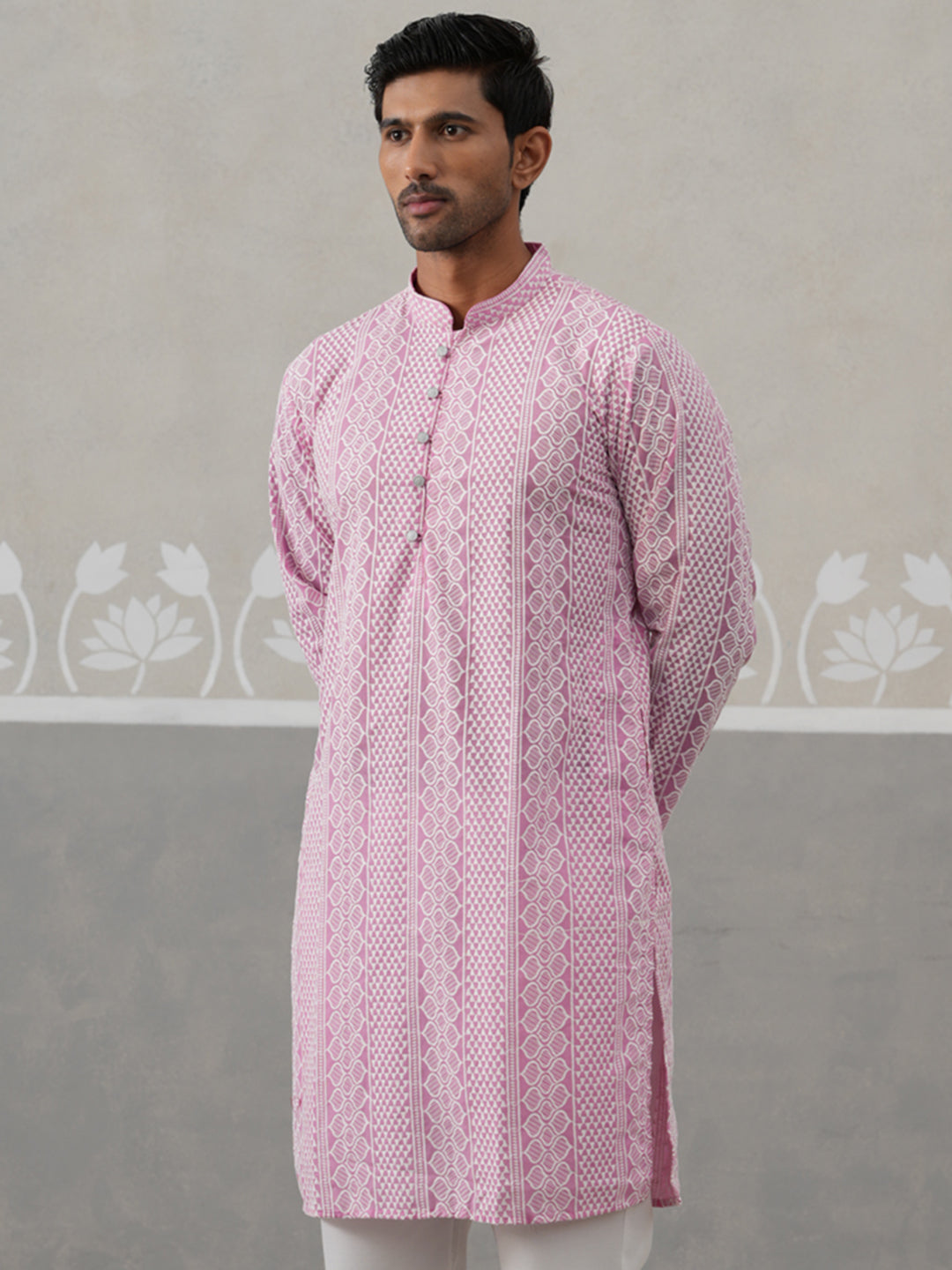 Embroidered Cotton Kurta