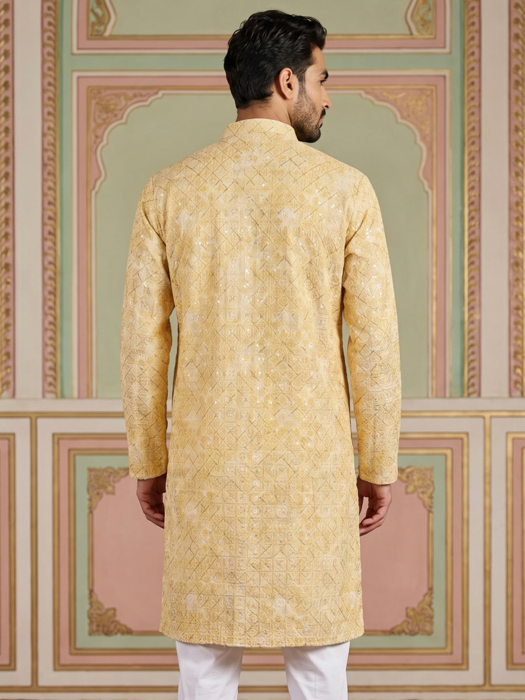 Printed And Emrbroidered Kurta
