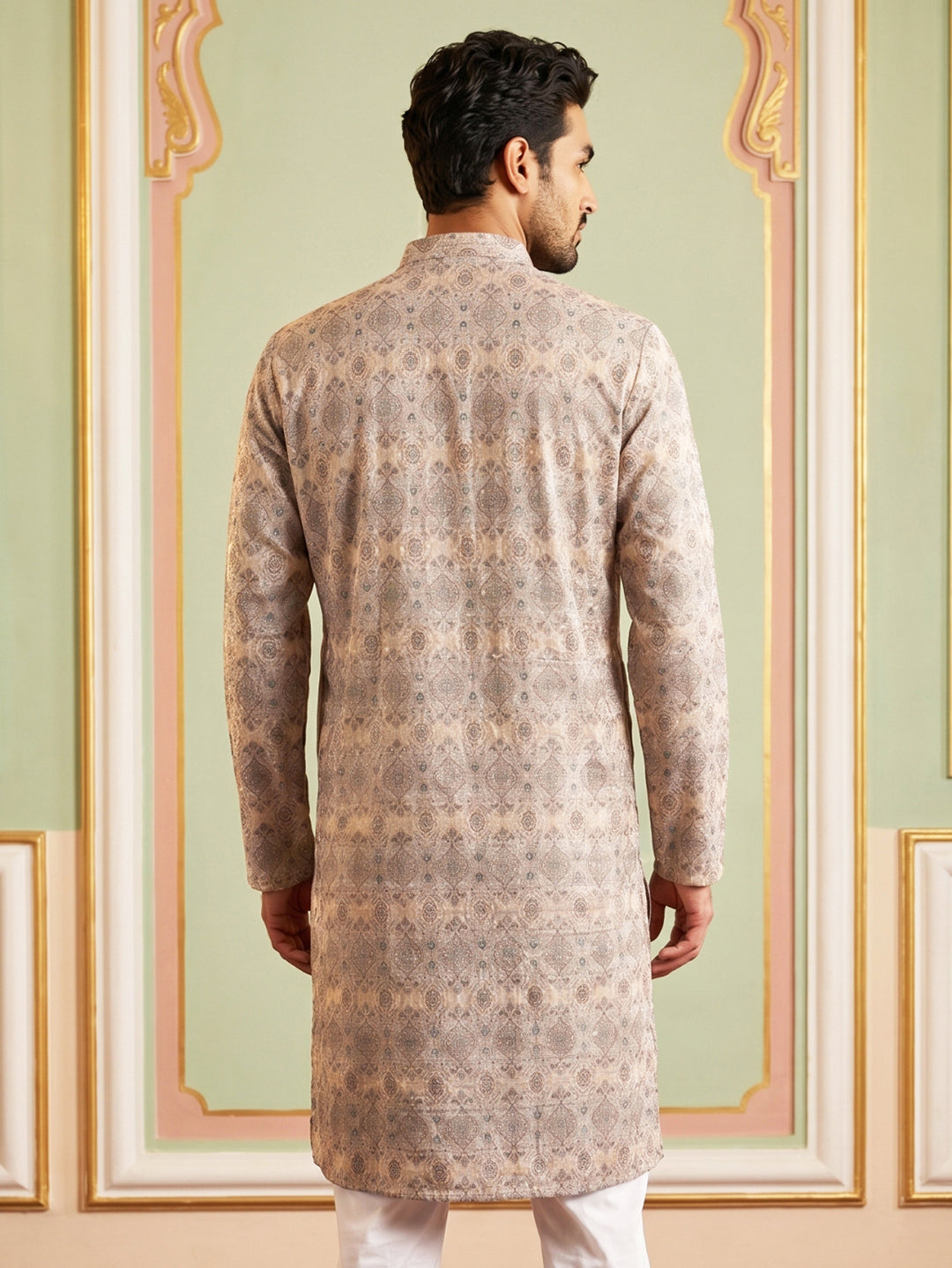 Printed And Emrbroidered Kurta