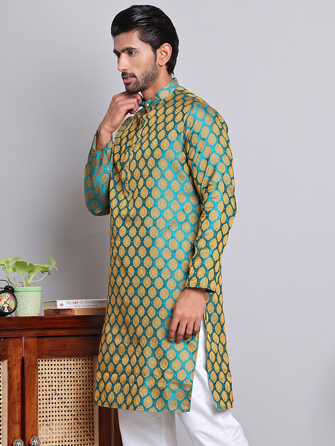 Jacquard Kurtas For Men