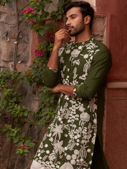 Embroidered Straight Kurtas.