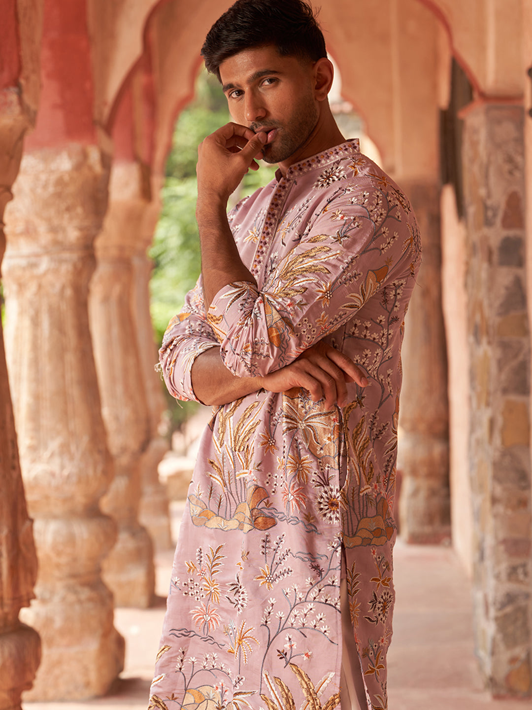 Floral Embroidered Straight Kurtas