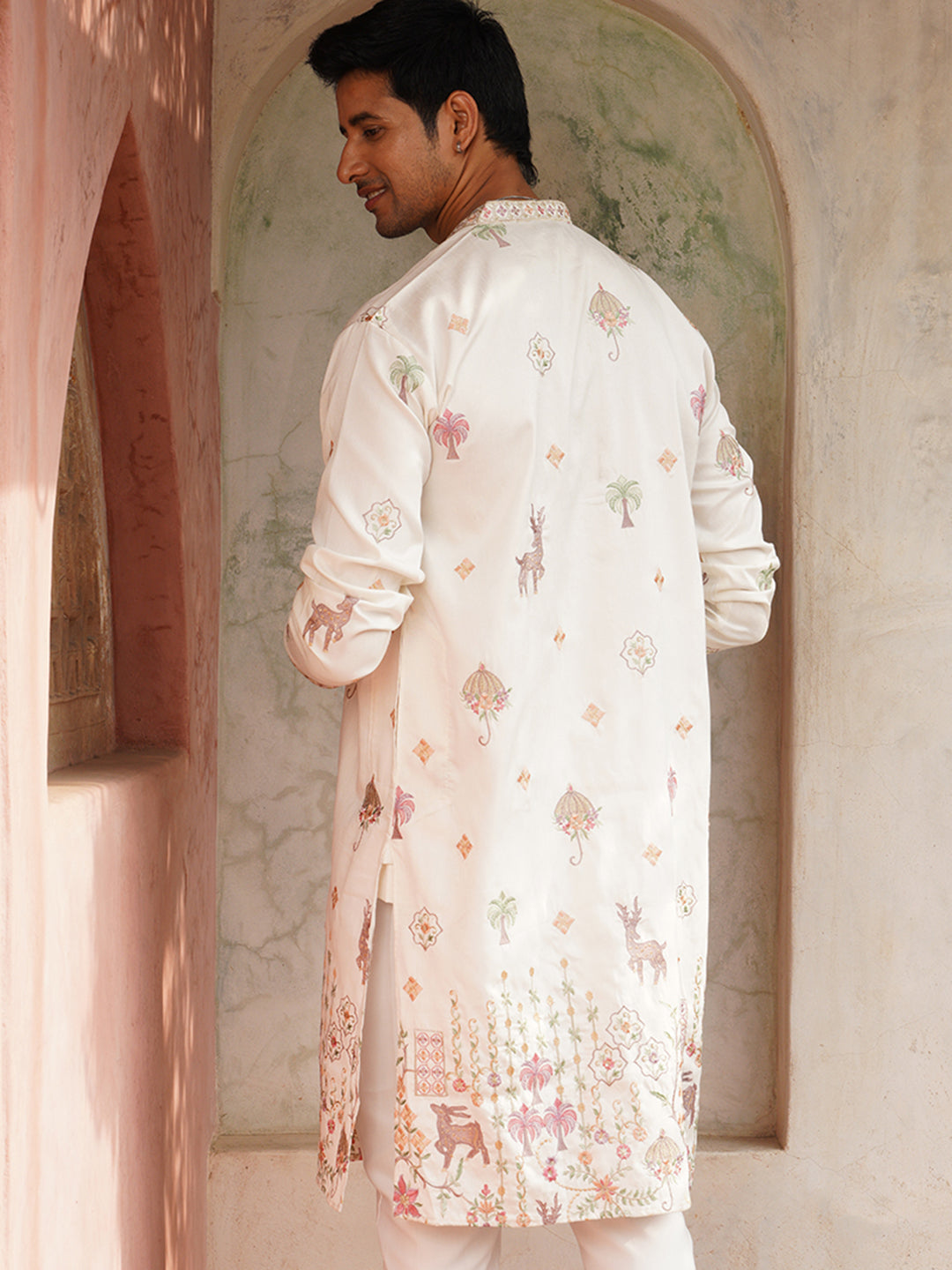 Floral Embroidered And Sequins Kurtas
