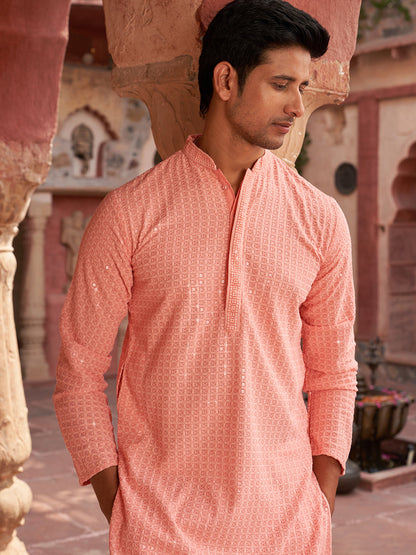 Embroidered & Sequence Kurtas For Men