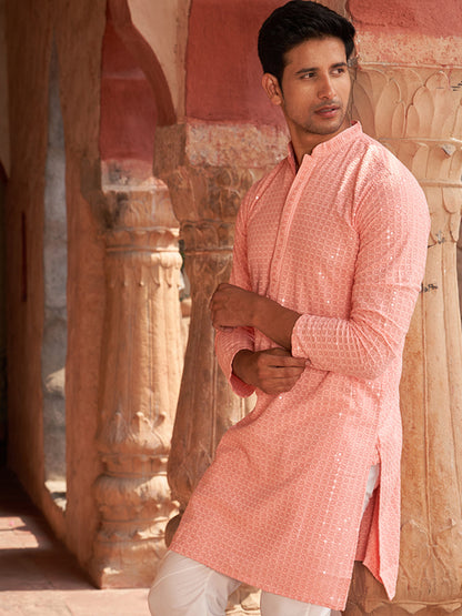 Embroidered & Sequence Kurtas For Men