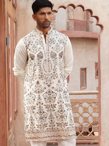 Floral Embroidered Straight Kurtas
