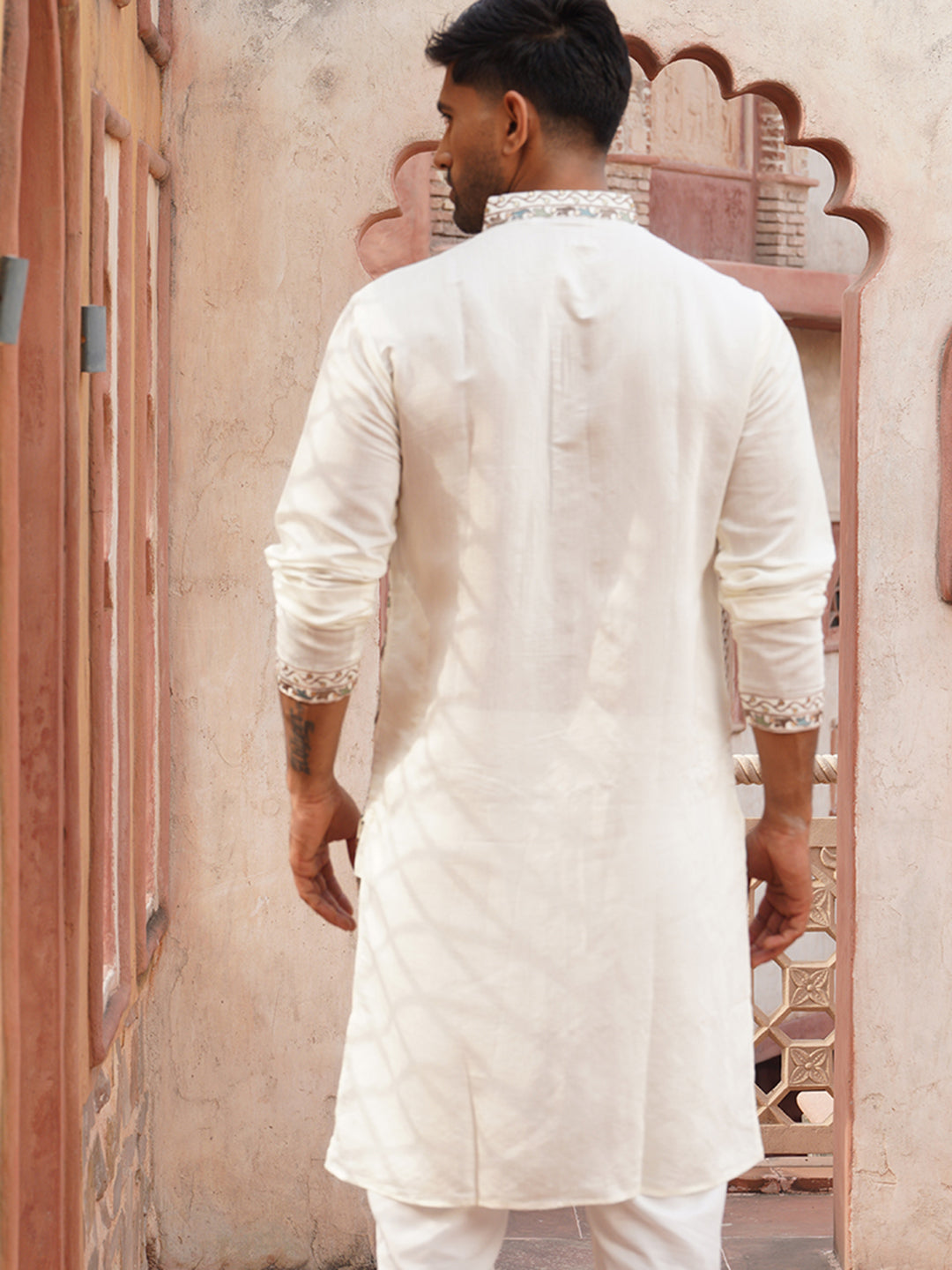 Floral Embroidered Straight Kurtas