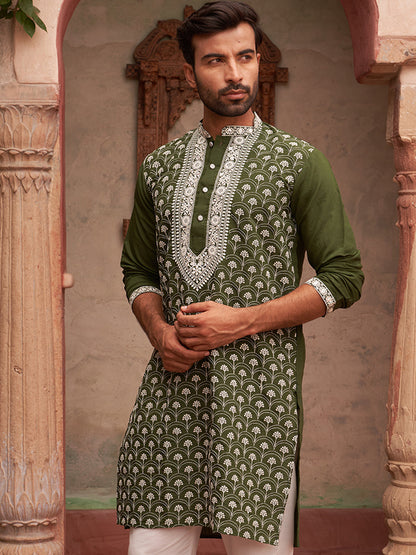 Embroidered Kurtas For Men