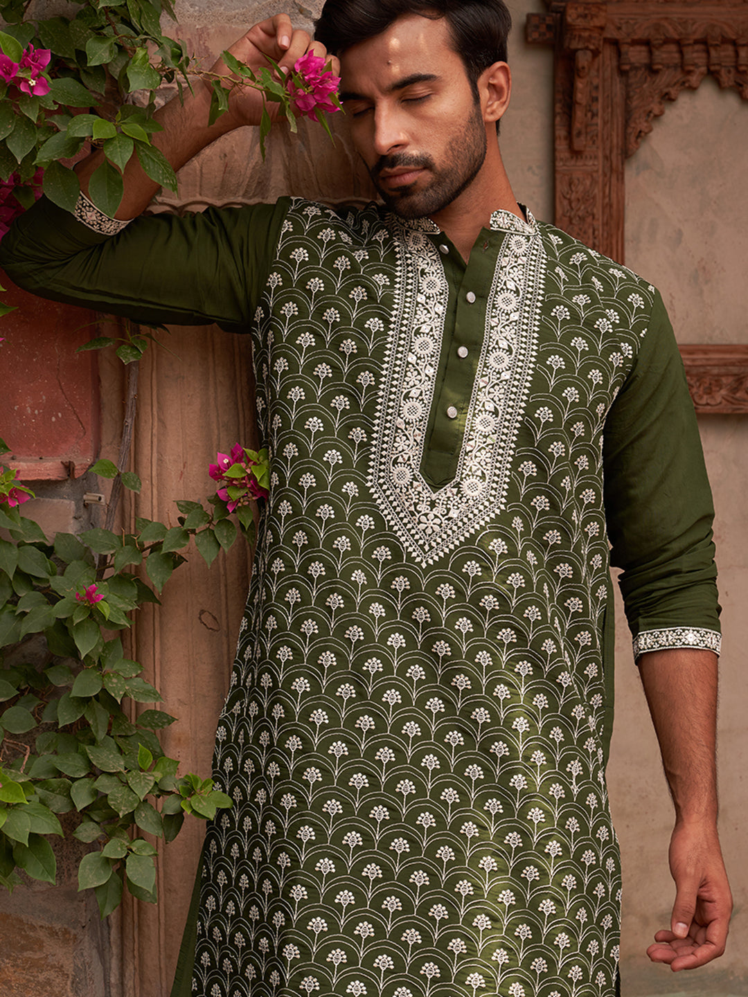 Embroidered Kurtas For Men