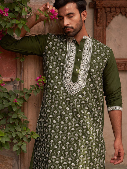 Embroidered Kurtas For Men