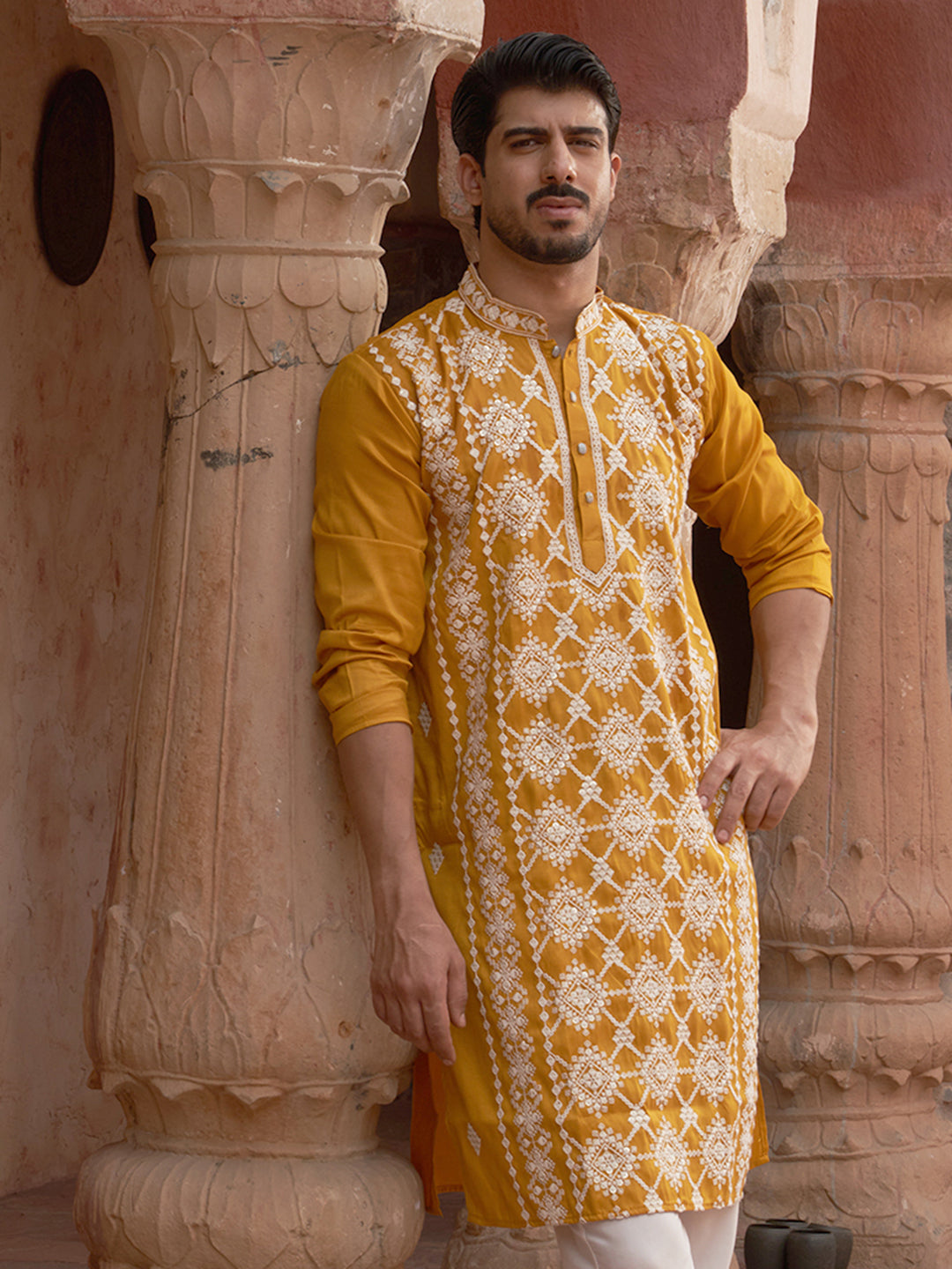 Embroidered Kurtas For Men