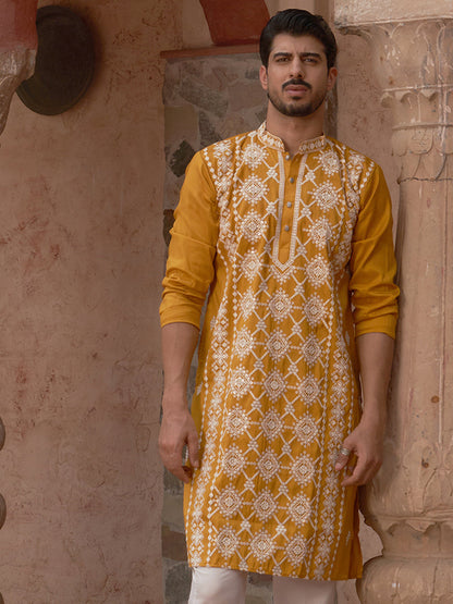 Embroidered Kurtas For Men