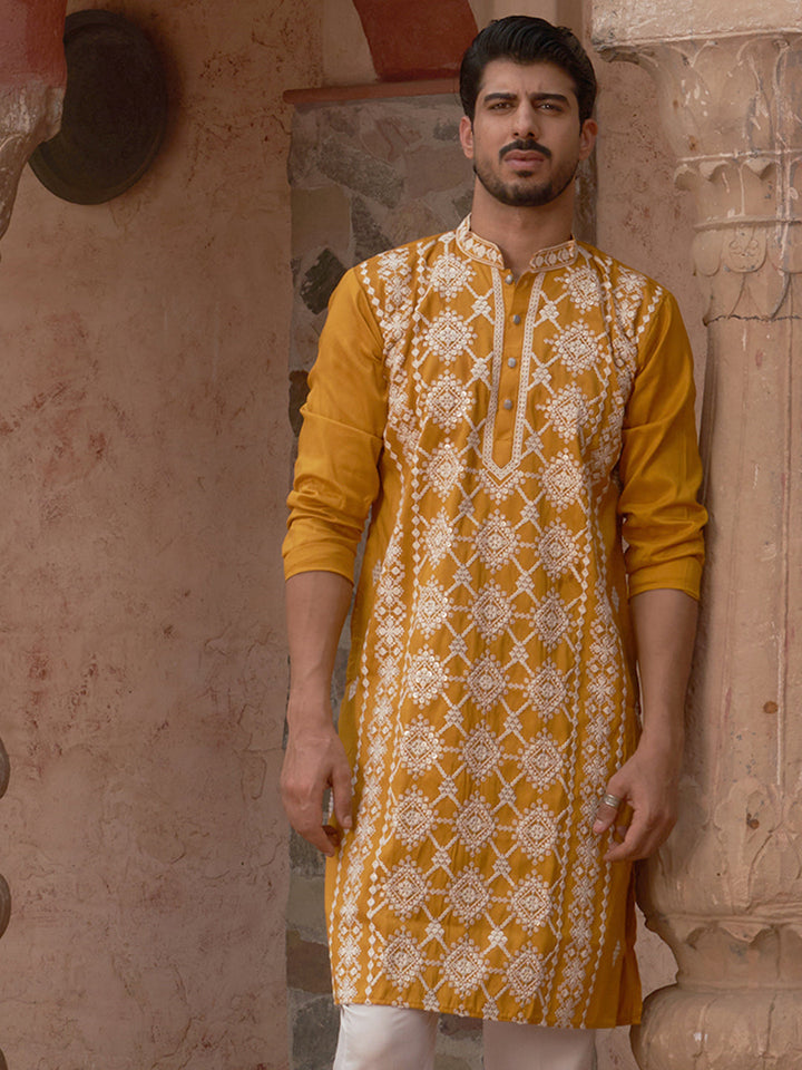 Embroidered Kurtas For Men