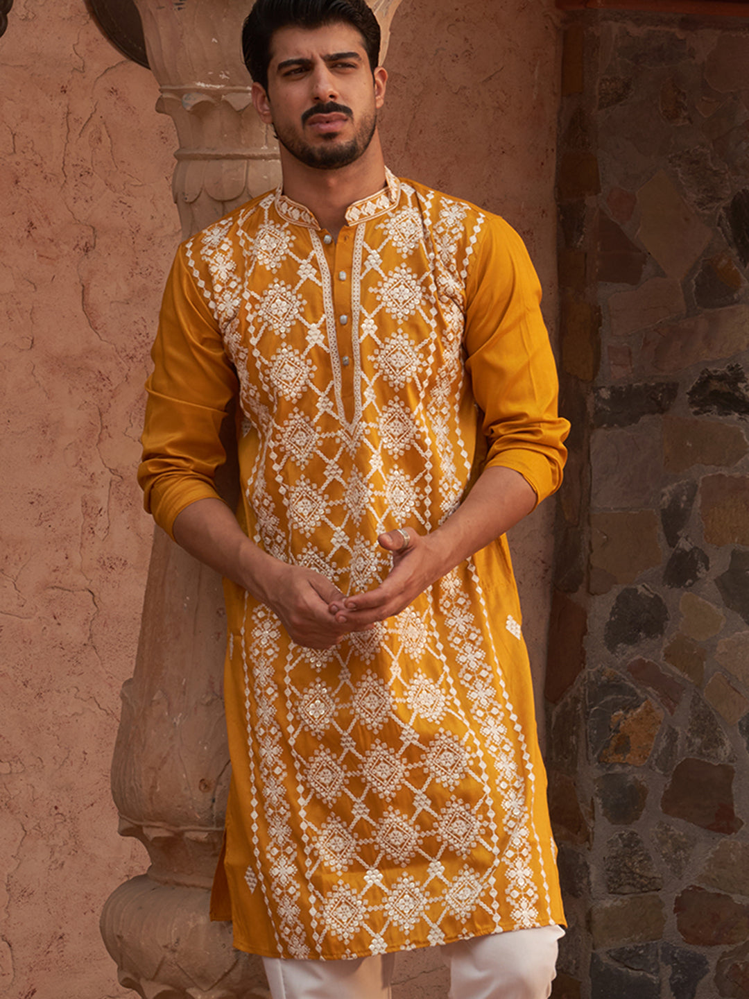 Embroidered Kurtas For Men