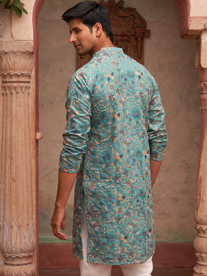 Embroidered Kurtas For Men