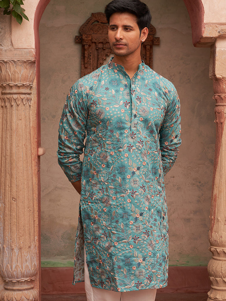 Embroidered Kurtas For Men