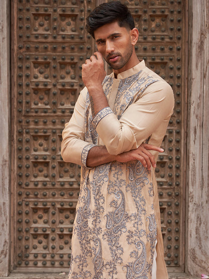 Embroidered & Sequins Kurtas For Men