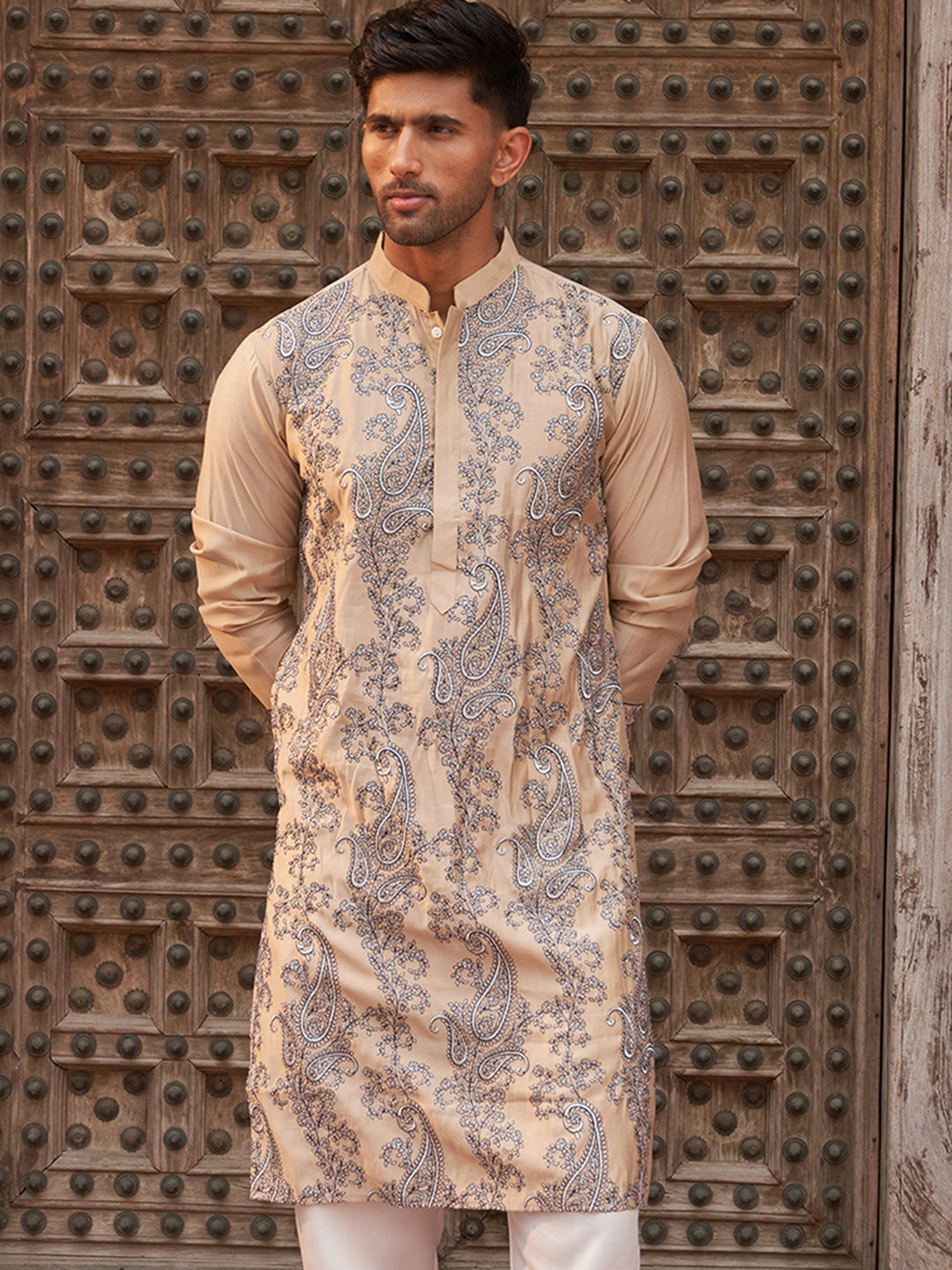 Embroidered & Sequins Kurtas For Men