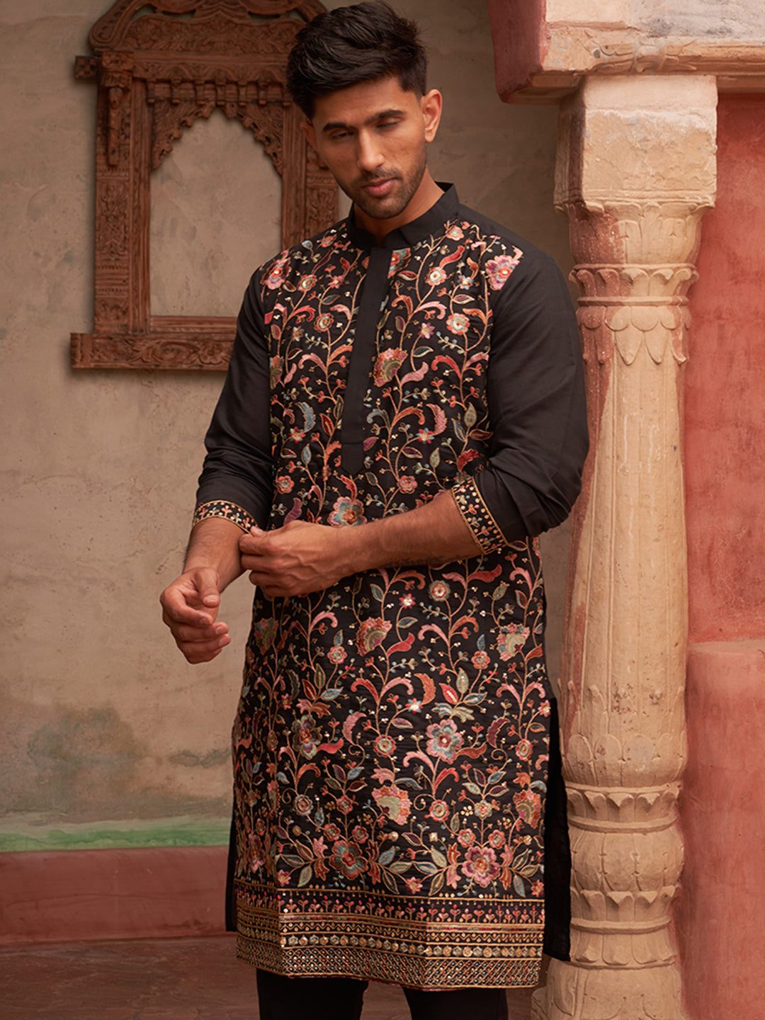 Floral Embroidered Straight Kurtas